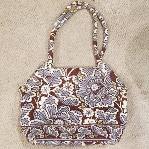 Vera Bradley Tote in Slate Blooms
